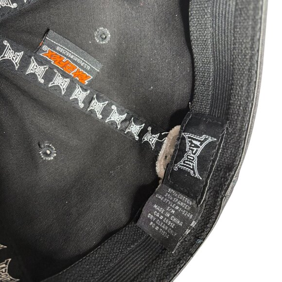 Tapout X Bud Light Fitted Hat S/M Black Blue Stitch Embroidery Tek Flex - Picture 7 of 7